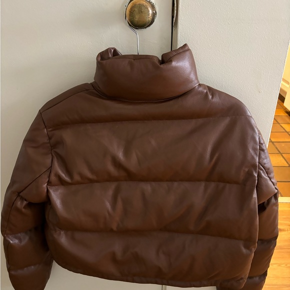 Aritzia Wilfred Women’s cognac puffer 2XS - Picture 4 of 4